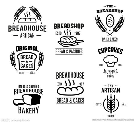 面包房标签设计图__其他_广告设计_设计图库_昵图网nipic.com
