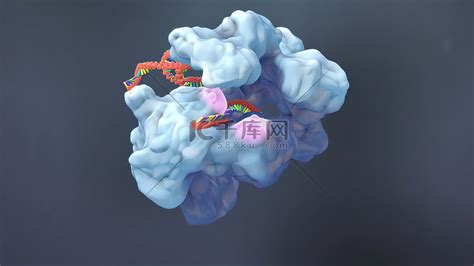 3D动画DNA的遗传结构高清摄影大图-千库网