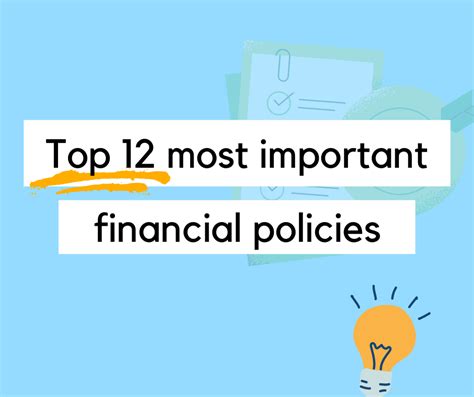 Top 12 most important financial policies - Office of the Washington ...