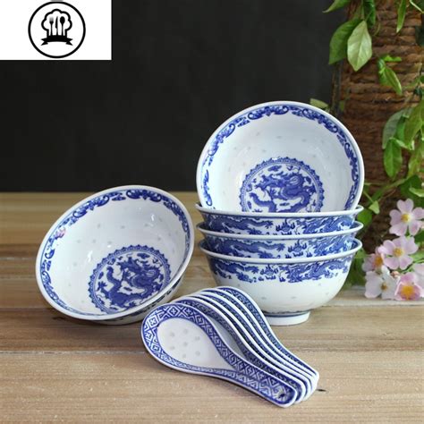 2-6人家庭碗筷套装碗碟碗盘 景德镇陶瓷餐具一套菜盘子碗套装家用