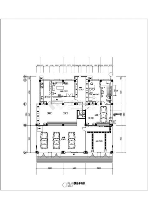 【南京】某汽车美容店全套装修施工设计cad图纸_土木在线