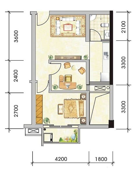 60平米loft装修三室,60平米ft两个卧室,60平米3居ft效果图_大山谷图库