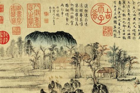 鹊华秋色图图片