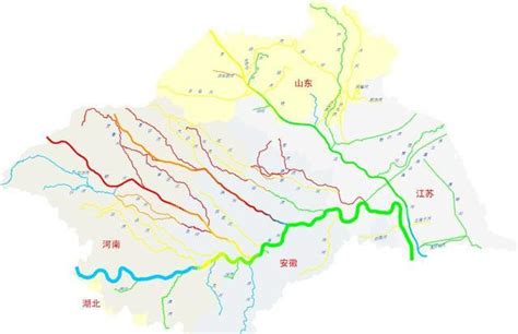 淮河流域图图片
