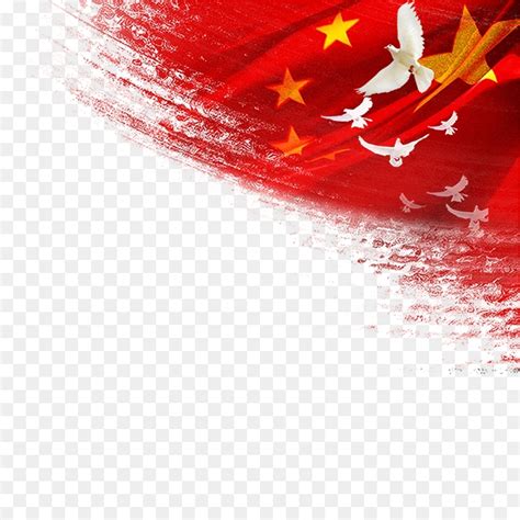 飘扬的中国国旗图片