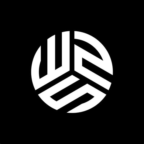 WZS letter logo design on black background. WZS creative initials ...