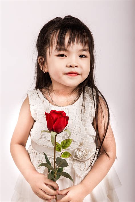 儿童艺术照甜美女生头像