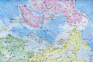 北极地图图片