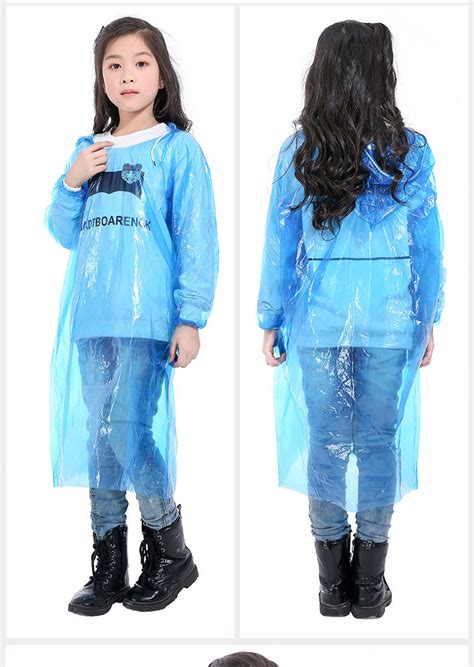 韩版一次性儿童雨衣加厚领处收口袖处松紧户外小童小学生雨衣批发-阿里巴巴