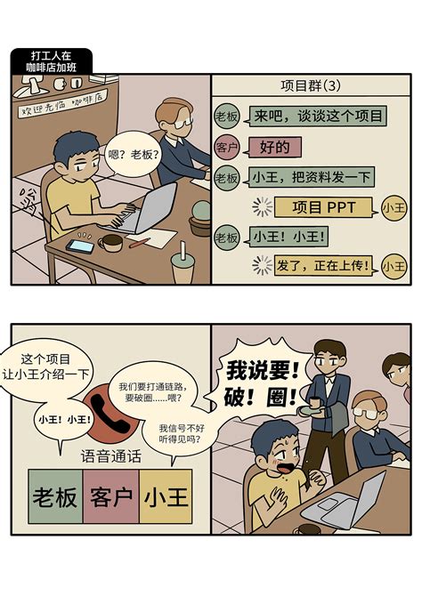 FB四格漫画《半生不熟》图片