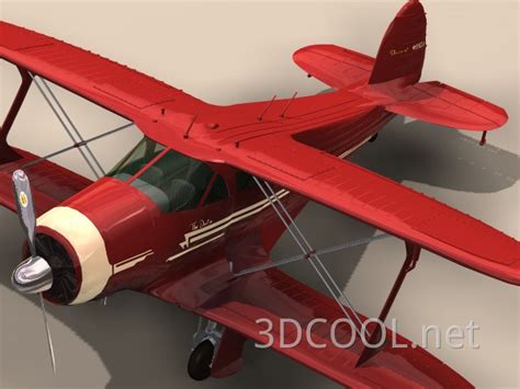 【双翼机3D模型】-现代VR有灯光有贴图MAX2013双翼机3d模型下载-ID413154-免费3Dmax模型库 - 青模3d模型网