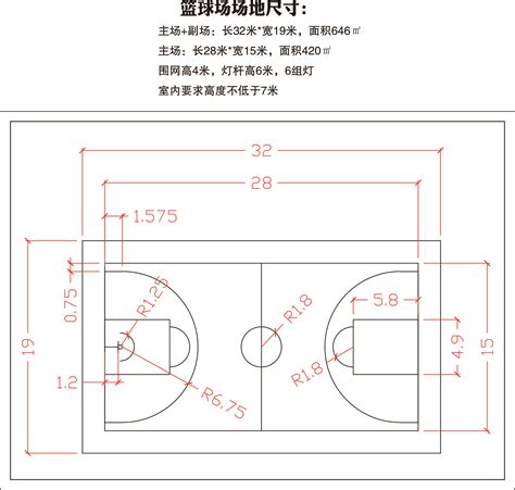篮球场标准尺寸-广东邦禾体育发展有限公司