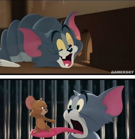 《猫和老鼠》正在热映，汤姆上演经典天使魔鬼内心戏！