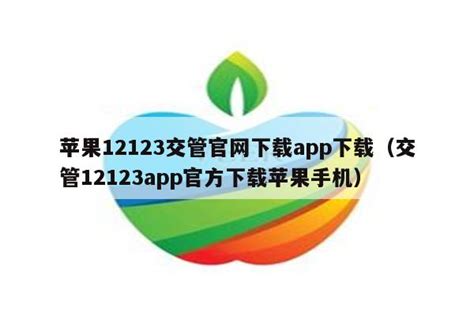 苹果12123交管官网下载app下载（交管12123app官方下载苹果手机） - 苹果APP下载 - 苹果铺
