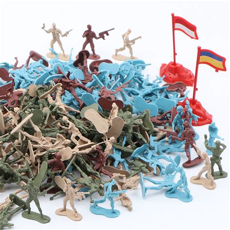 儿童军事战争场景打仗模型玩具二战小兵人士兵塑料小人沙盘套装-淘宝网