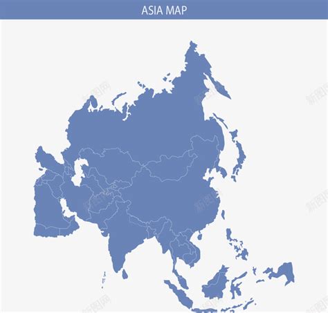 亚洲地图高清图片
