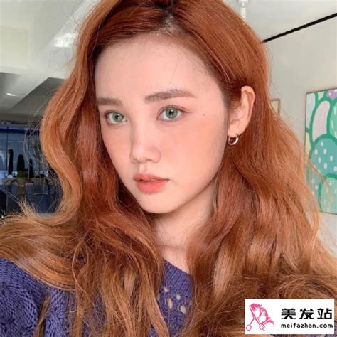 染发橙色非主流头像