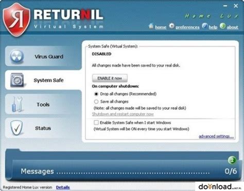 Returnil Virtual System | Download | TechTudo