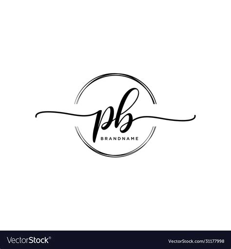 Pb logo Royalty Free Vector Image - VectorStock