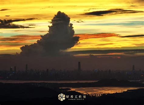 湖北武汉：绚丽晚霞-人民图片网