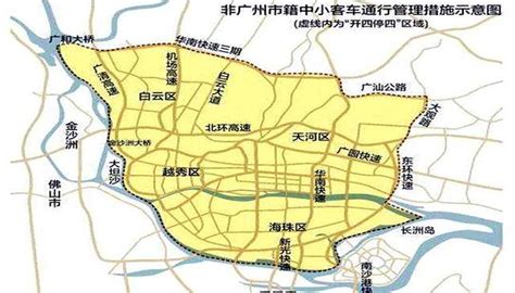 科技感广州地区地图分布展示_影视动画素材网
