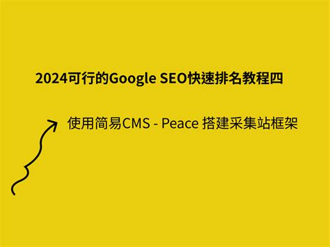 2024可行的Google SEO快速排名教程四：使用简易CMS - Peace 搭建采集站框架 - 知乎