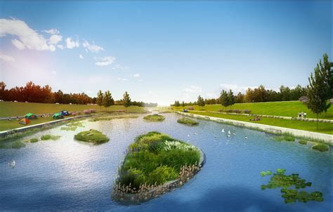 潍坊市中心城区河道整治一期第三标段（浞河）规划设计方案 - 专业景观绿化规划设计