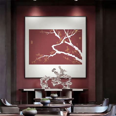 现代简约客厅装饰画竖版抽象油画玄关走廊壁画挂画酒店样板间油画-美间设计