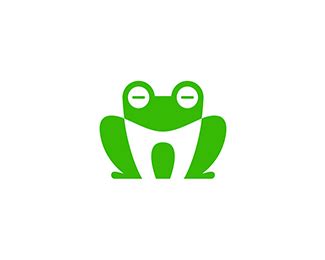 抽象的青蛙设计。青蛙矢量插图。简单的动物标志设计插画图片素材_ID:334055588-Veer图库