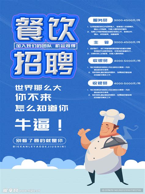 餐饮行业招聘海报设计图__海报设计_广告设计_设计图库_昵图网nipic.com