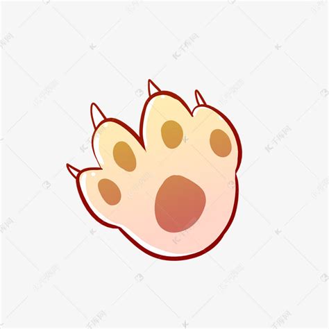 狗爪子简笔画图片