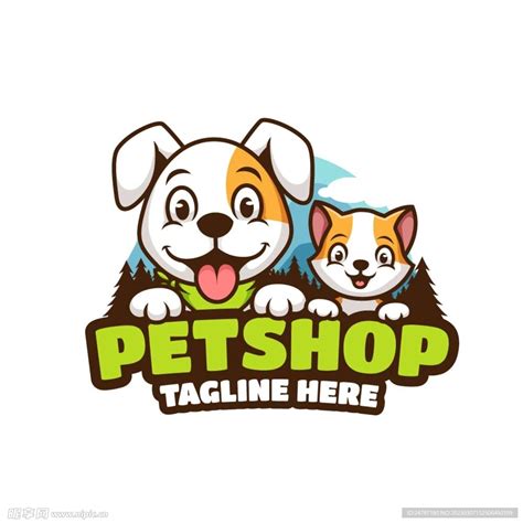 宠物店标志设计图__LOGO设计_广告设计_设计图库_昵图网nipic.com