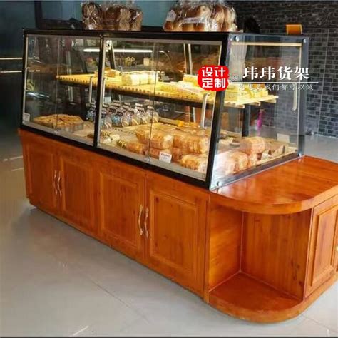 诚信厂家定制咖啡厅木质面包柜 甜点店双面保温面包柜 双面中岛柜-阿里巴巴