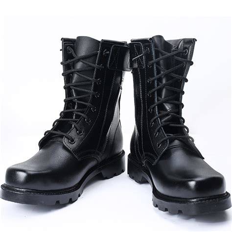 冬季户外黑色特训靴军迷透气作战靴保安作战靴作训鞋子保安鞋子-阿里巴巴