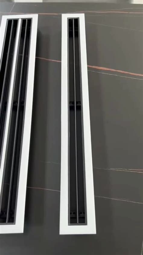 ABS百叶窗极简格栅加长送风口无边框预埋极窄百叶中央空调出风口-阿里巴巴