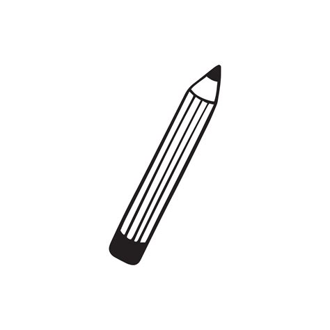 crayon dans le style doodle. illustration vectorielle dessinés à la ...