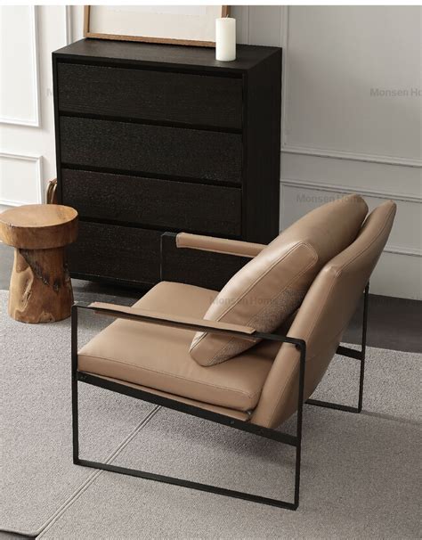 沐生休闲椅单人皮质意式简约现代沙发椅轻奢客厅阳台卧室懒人椅子-阿里巴巴
