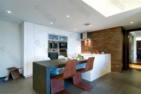 现代简约厨房设计图装饰装修素材免费下载(图片编号:8629984)-六图网