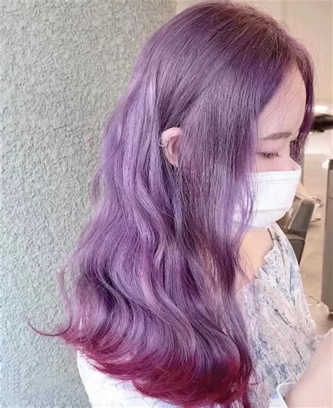 紫发特效非主流头像