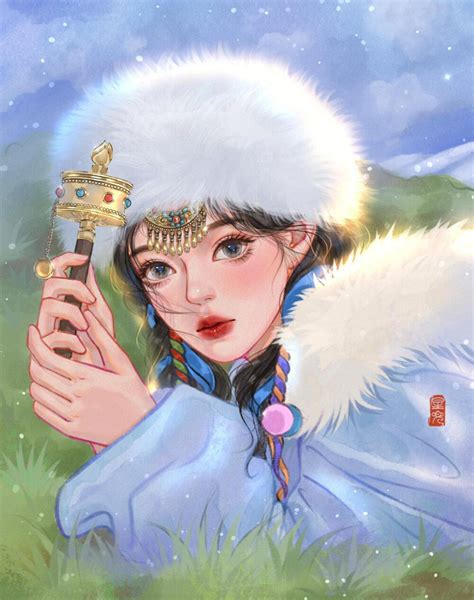 头像女生温柔藏族女生图片