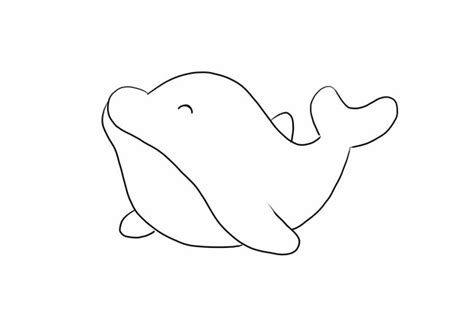 手绘鲸鱼简笔画图片