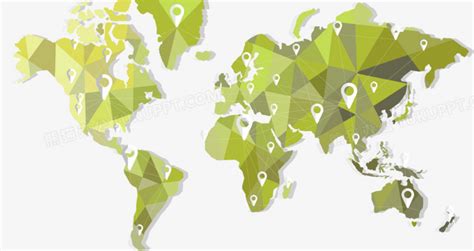 可编辑世界地图PPT模板_word文档在线阅读与下载_免费文档
