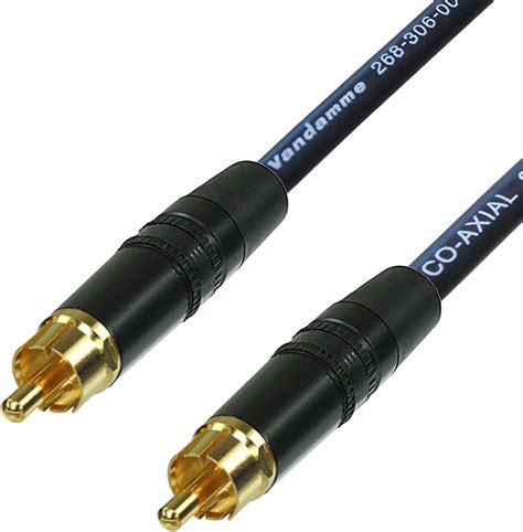 Amazon.com: SPDIF Digital Audio Video Coaxial Cable RCA to RCA Van Damme 75 ohm Coax Phono (2 m ...