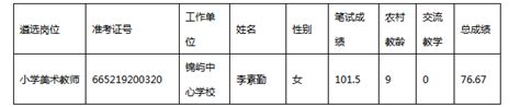 2019年漳浦县农村教师遴选县城学校任教人员递补的公示