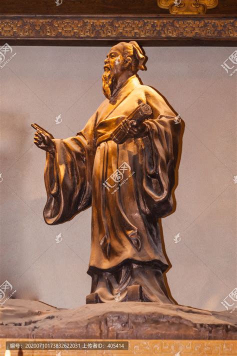 中国古代人物孟子铜像,雕塑艺术,文化艺术,摄影素材,汇图网www.huitu.com
