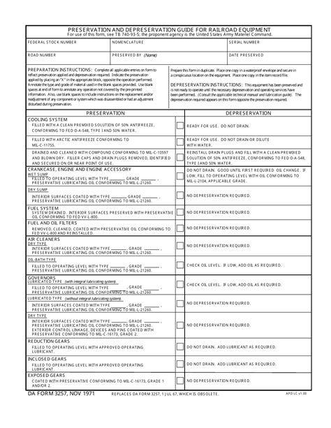DA Form 3257 - Fill Out, Sign Online and Download Fillable PDF ...