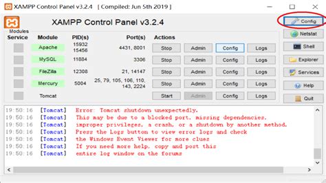 XAMPP配置（1）：xampp-control.ini文件无法打开 及 端口占用 的问题_gyxx1998的博客-CSDN博客_xampp ...