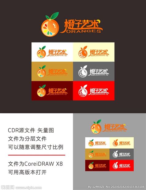橙子logo设计图__企业LOGO标志_标志图标_设计图库_昵图网nipic.com