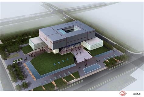 江苏省某城市美术馆CAD设计方案图_度假酒店_土木在线