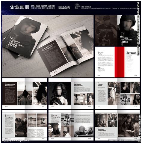 中国风黑白摄影个人作品集画册模板素材-正版图片400270398-摄图网